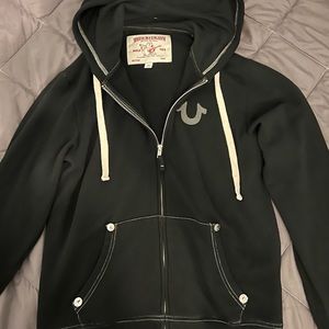 True religion sweater with logo in the back , size S , color black